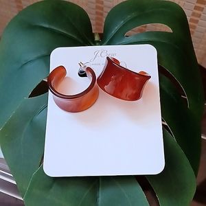 Brand new! J. Crew Armond Concave Hoops